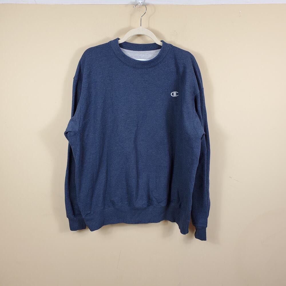 Champion Powerblend Fleece Crew, C Logo Men's Size XL
